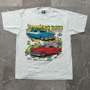 90s Vintage Chevrolet Graphic Tee Mens XL Chevy Trader Days Short Sleeve